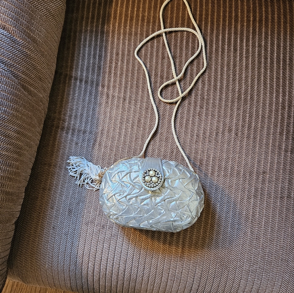 Silver Evening Bag